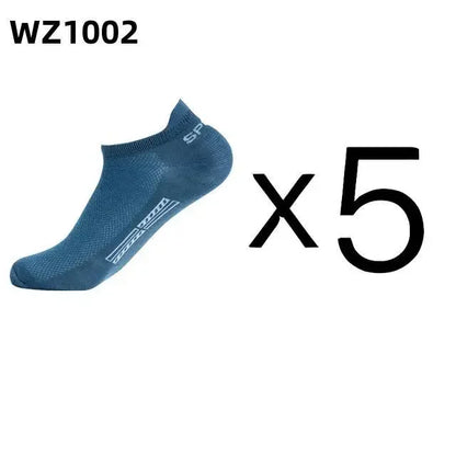 Men's Ankle Socks Breathable Cotton Sports Socks 5 Pairs
