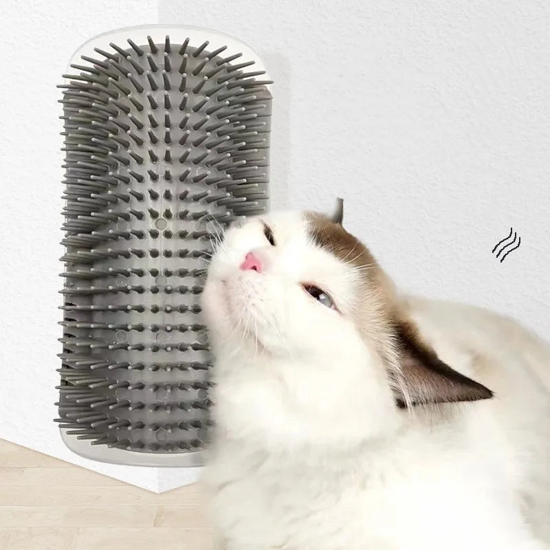 Cat Corner Brush – Self Grooming & Hair Removal Scratcher