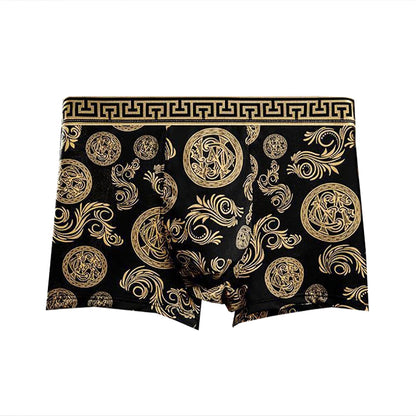 Men's Boxer Shorts 4PCS Breathable Printed Stretch Underwear