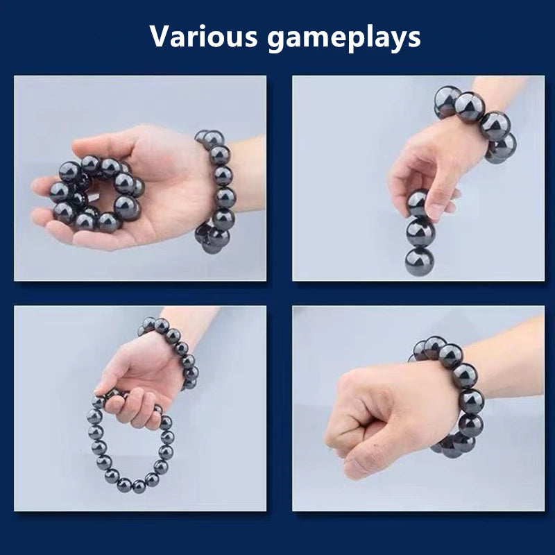 Magnetic Ball Beads 15mm Black Sphere Puzzle Set