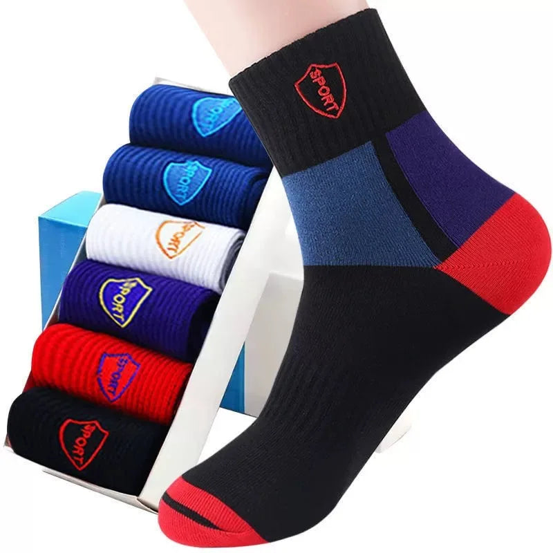 Men's Bamboo Fiber Socks Breathable Crew Sports Socks
