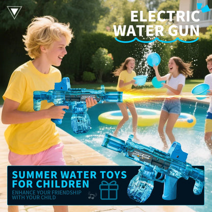 Electric Automatic Water Gun with Lights & Rechargeable Battery