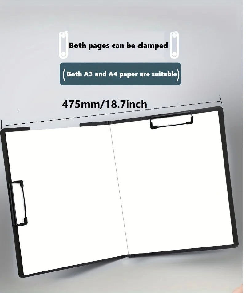 A4 File Folder With Clipboard Cover