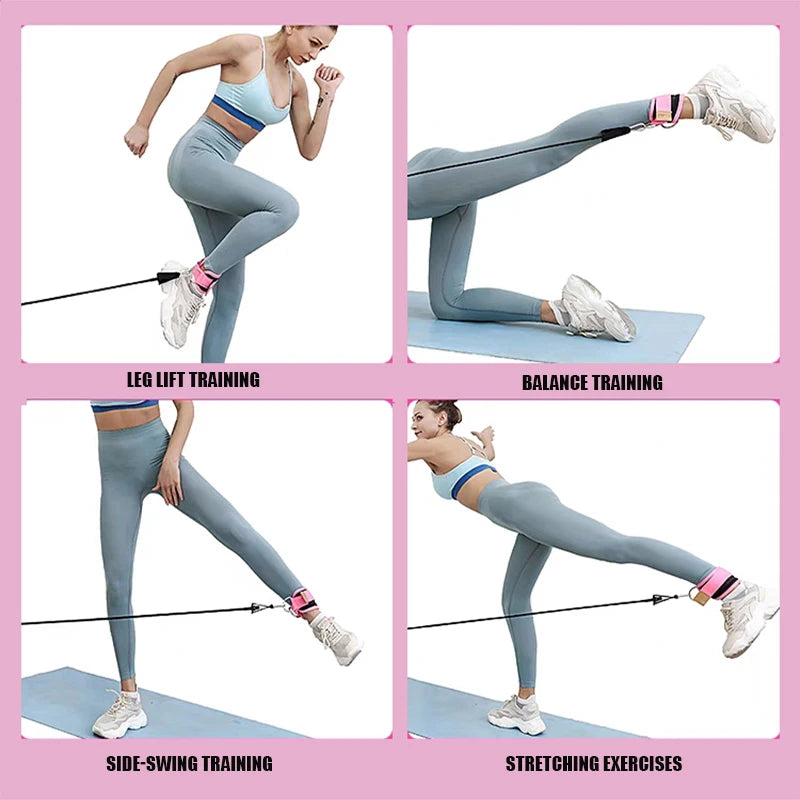 Ankle Straps Resistance Bands for Glute & Leg Workouts