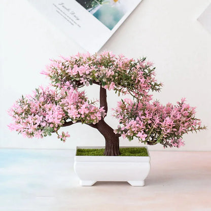Artificial Bonsai Plant – Small Potted Tree Decor
