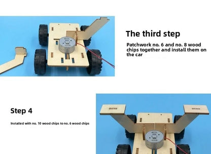 Solar Car STEM Kit – DIY Wooden Educational Model