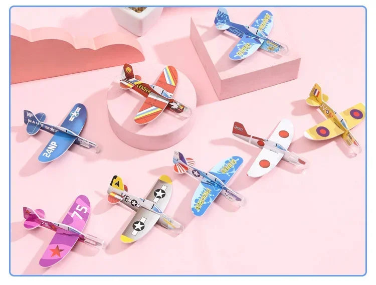 Foam Glider Airplane Toys DIY Party Favor Pack 20-100PCS
