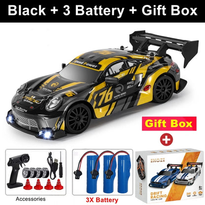 1:24 4WD RC Drift Racing Car with LED Lights – High Speed Remote Control Car