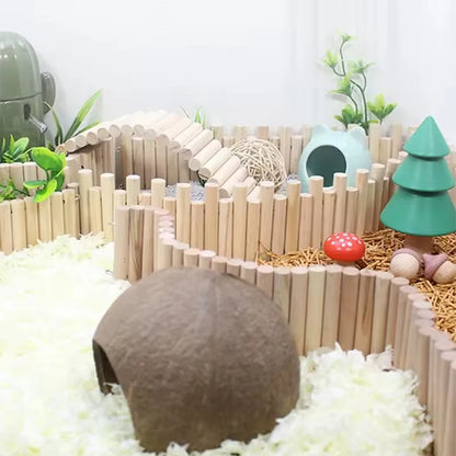 Hamster Wooden Bridge Bendable Climbing Habitat Accessory