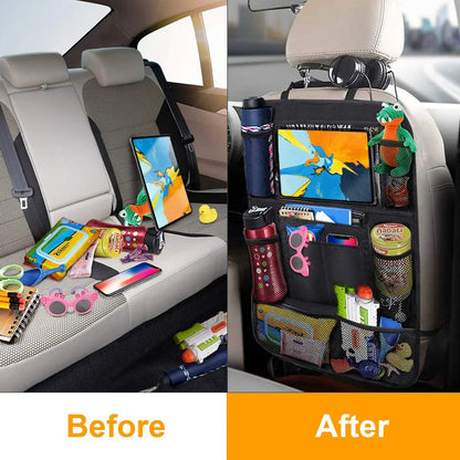 Car Backseat Organizer with Tablet Holder and Storage Pockets