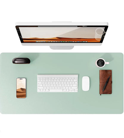 Large Leather Desk Mat – Non-Slip PU Leather Mouse Pad Protector