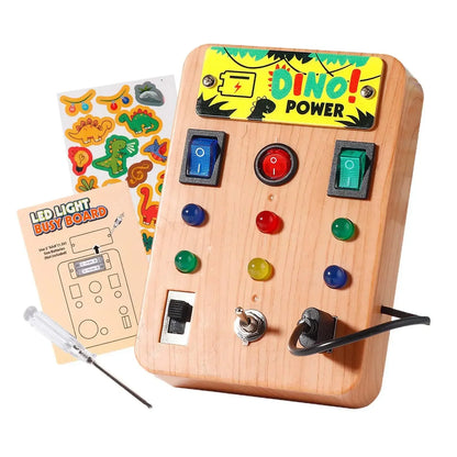 LED Busy Board, Light Switch Sensory Toy for Kids