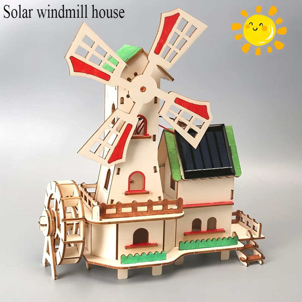 Solar Car STEM Kit – DIY Wooden Educational Model