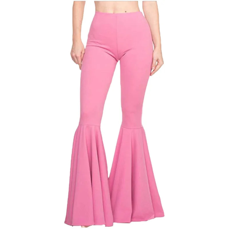High Waisted Wide Leg Pants for Women Stretch Bell Bottom Trousers