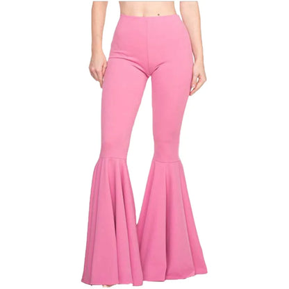 High Waisted Wide Leg Pants for Women Stretch Bell Bottom Trousers