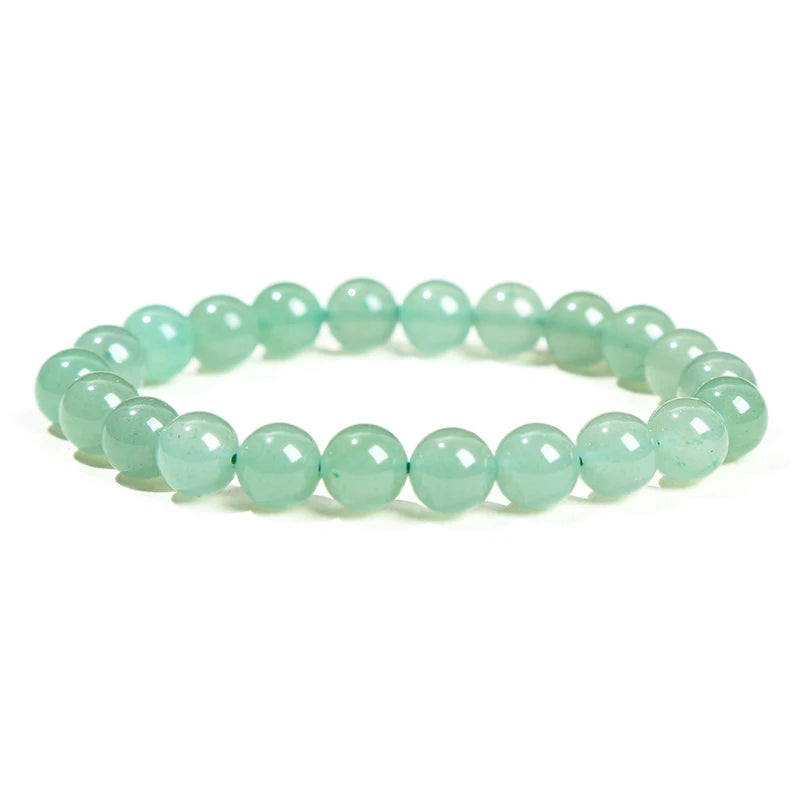 Natural Stone Bead Bracelet – Crystal Gemstone Stretch Bracelet