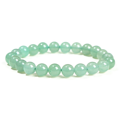 Natural Stone Bead Bracelet – Crystal Gemstone Stretch Bracelet