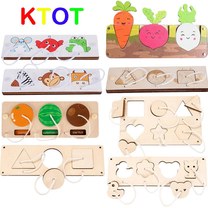 Montessori Busy Board, Toddler Learning Toy