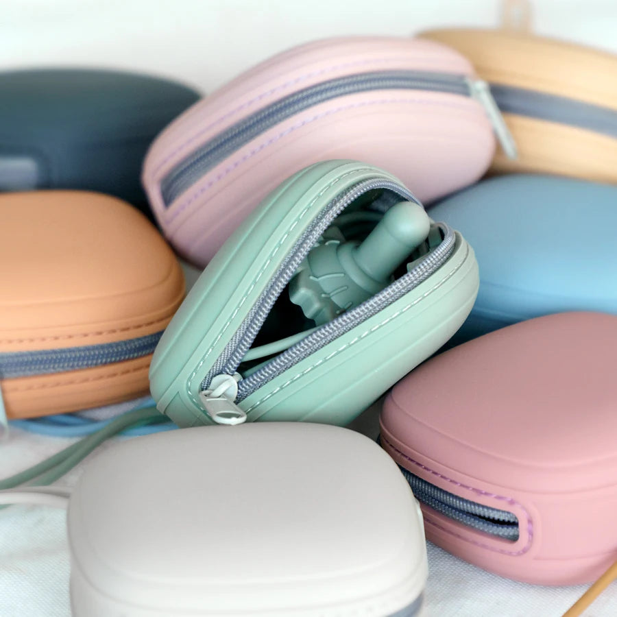 Silicone Pacifier Holder Case Portable Baby Soother Box