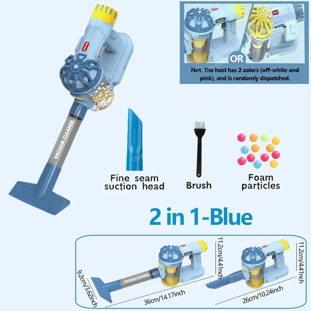 Kids Vacuum Cleaner Toy Pretend Play Housekeeping Cleaning Set