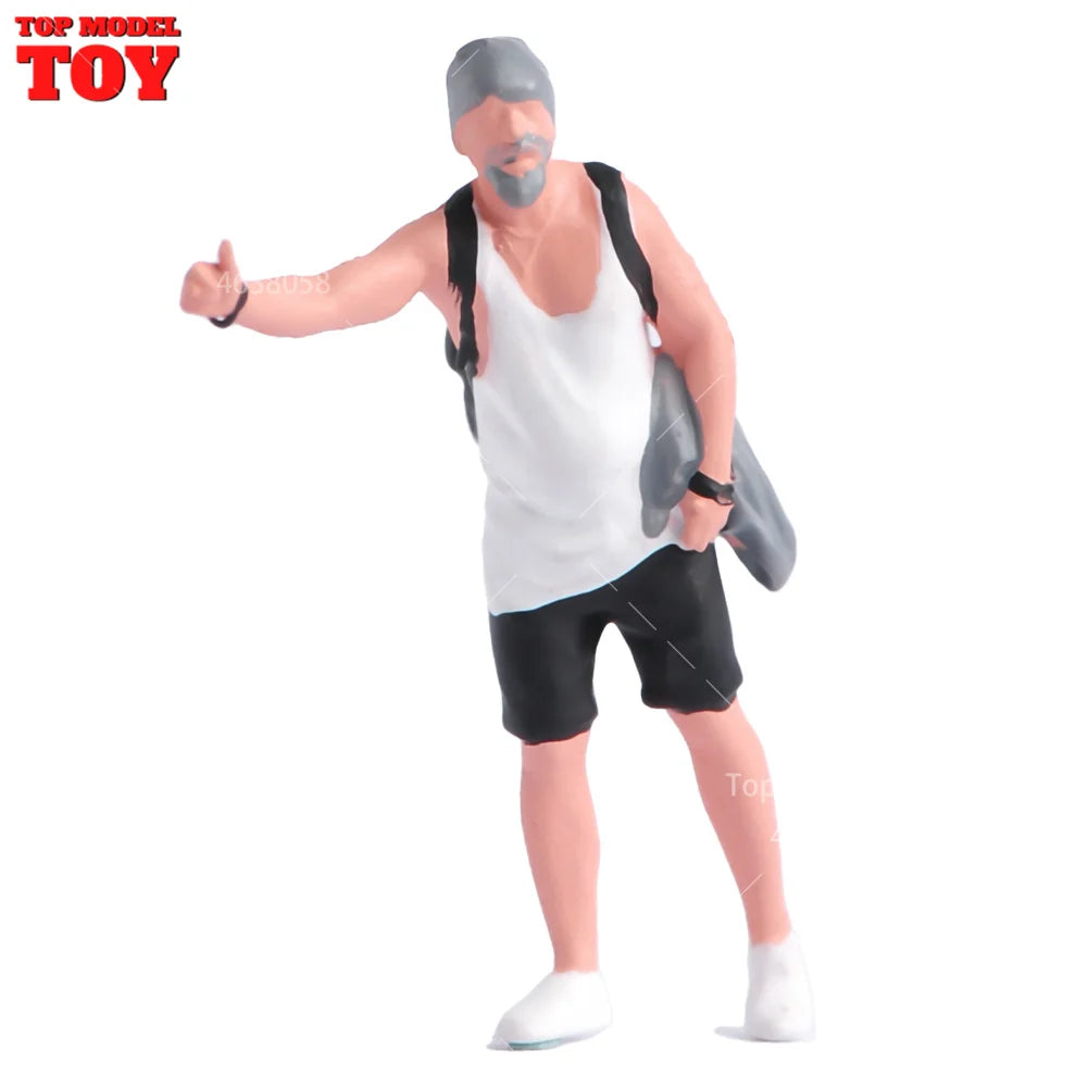 1/64 Miniature Figures Model Car Accessories Scene People Set