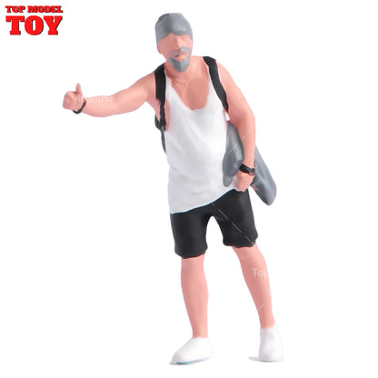 1/64 Miniature Figures Model Car Accessories Scene People Set
