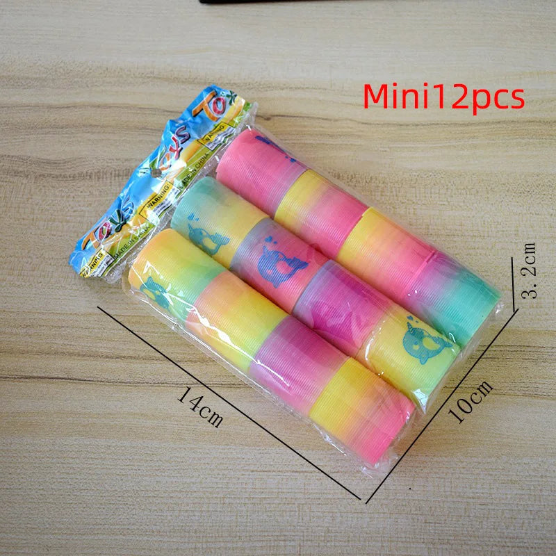 24PCS Rainbow Magic Springs Toy Party Favors Pinata Fillers