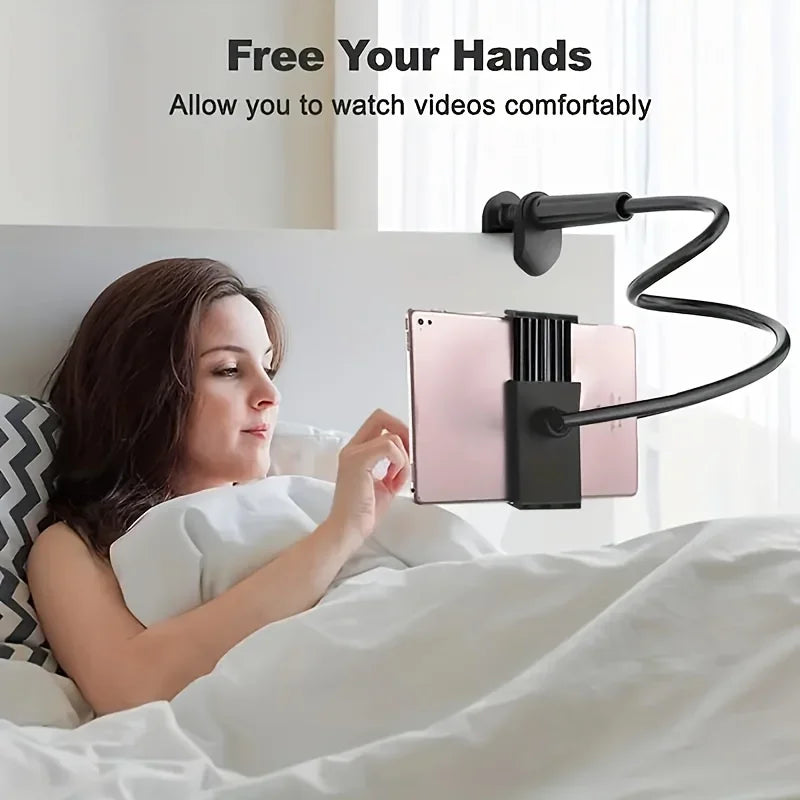 Adjustable Mobile Phone & Tablet Stand – Flexible Bedside & Desktop Holder