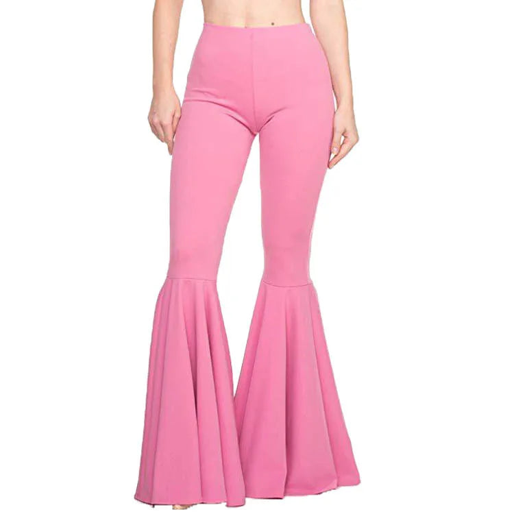 High Waisted Wide Leg Pants for Women Stretch Bell Bottom Trousers