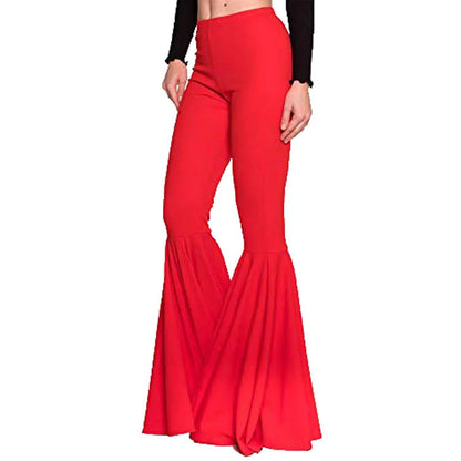 High Waisted Wide Leg Pants for Women Stretch Bell Bottom Trousers