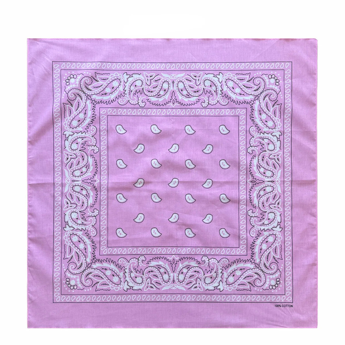 Oversized Paisley Bandana 70cm Cotton Hip Hop Head Scarf