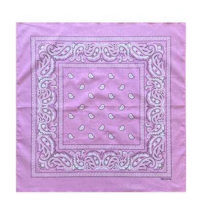 Oversized Paisley Bandana 70cm Cotton Hip Hop Head Scarf