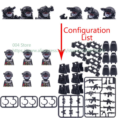 Military Special Forces Building Blocks Sniper SWAT Mini Figures
