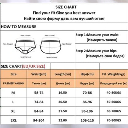 Cotton Seamless Panties 4PCS Women's Low Rise Briefs