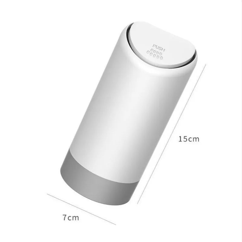 Car Trash Can – Mini Silicone Garbage Bin with Rolling Cover