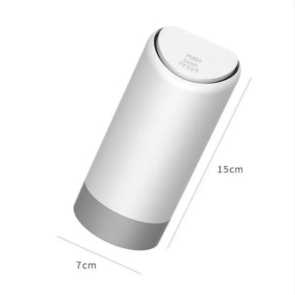 Car Trash Can – Mini Silicone Garbage Bin with Rolling Cover