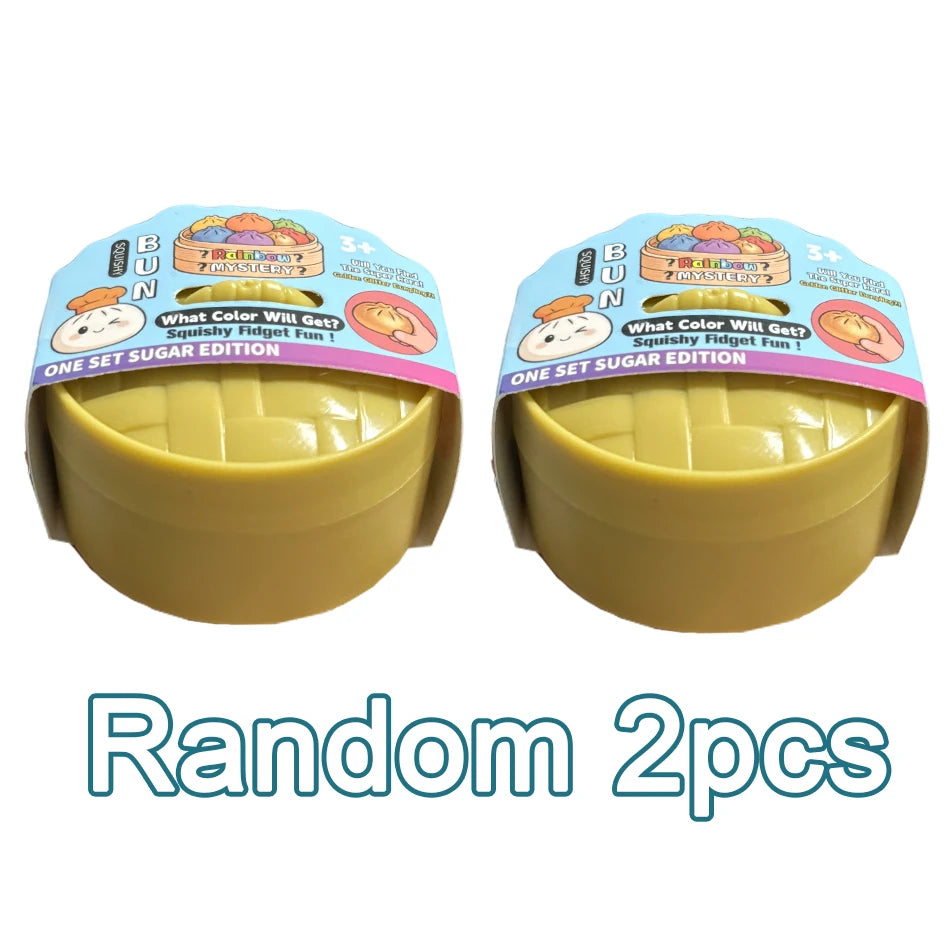 Mini Glitter Dumpling Squishy – 5–5.5cm Fidget Toy