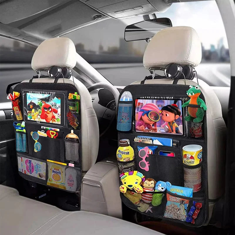 Car Backseat Organizer with Tablet Holder and Storage Pockets