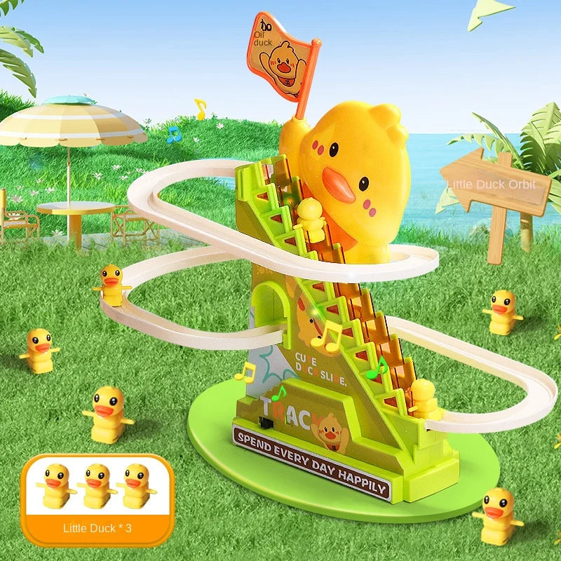 Climbing Ducks Roller Coaster Toy with Lights & Music