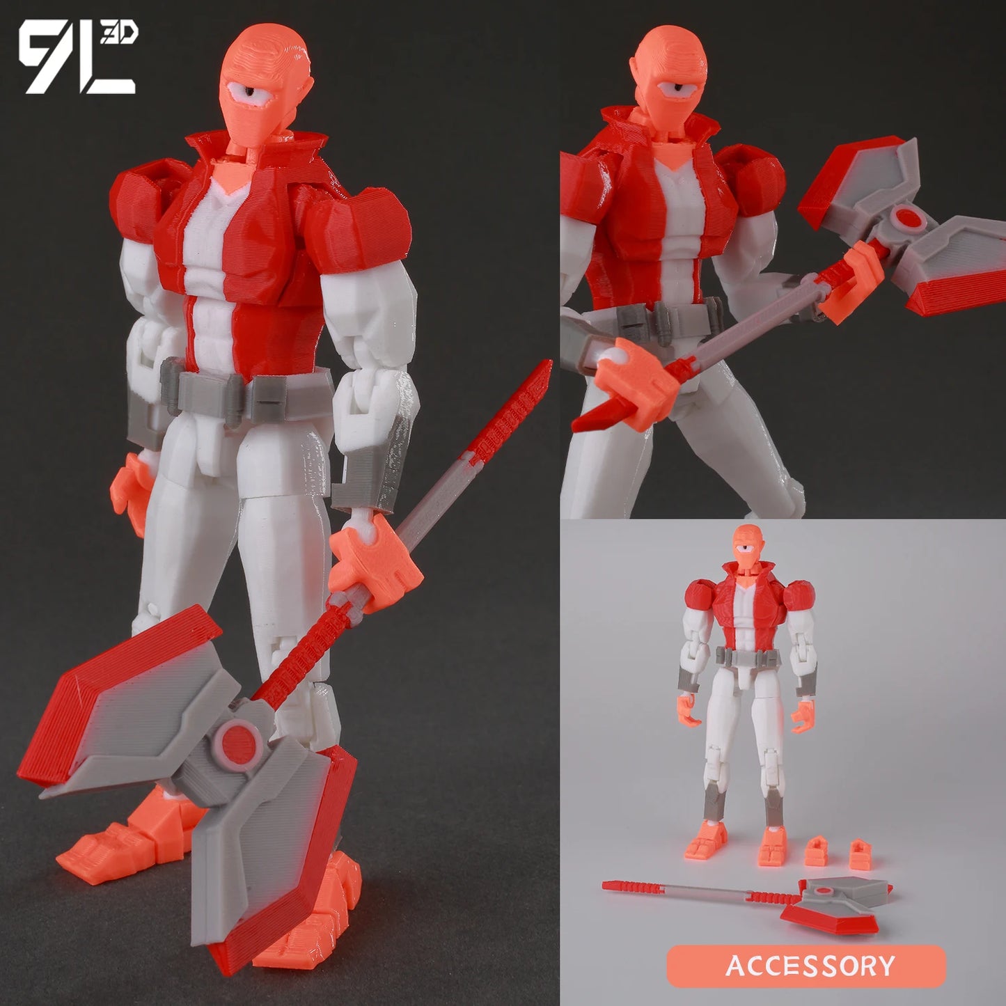 14cm Multi Jointed Action Figure 3D Printed Poseable Collectible Toy