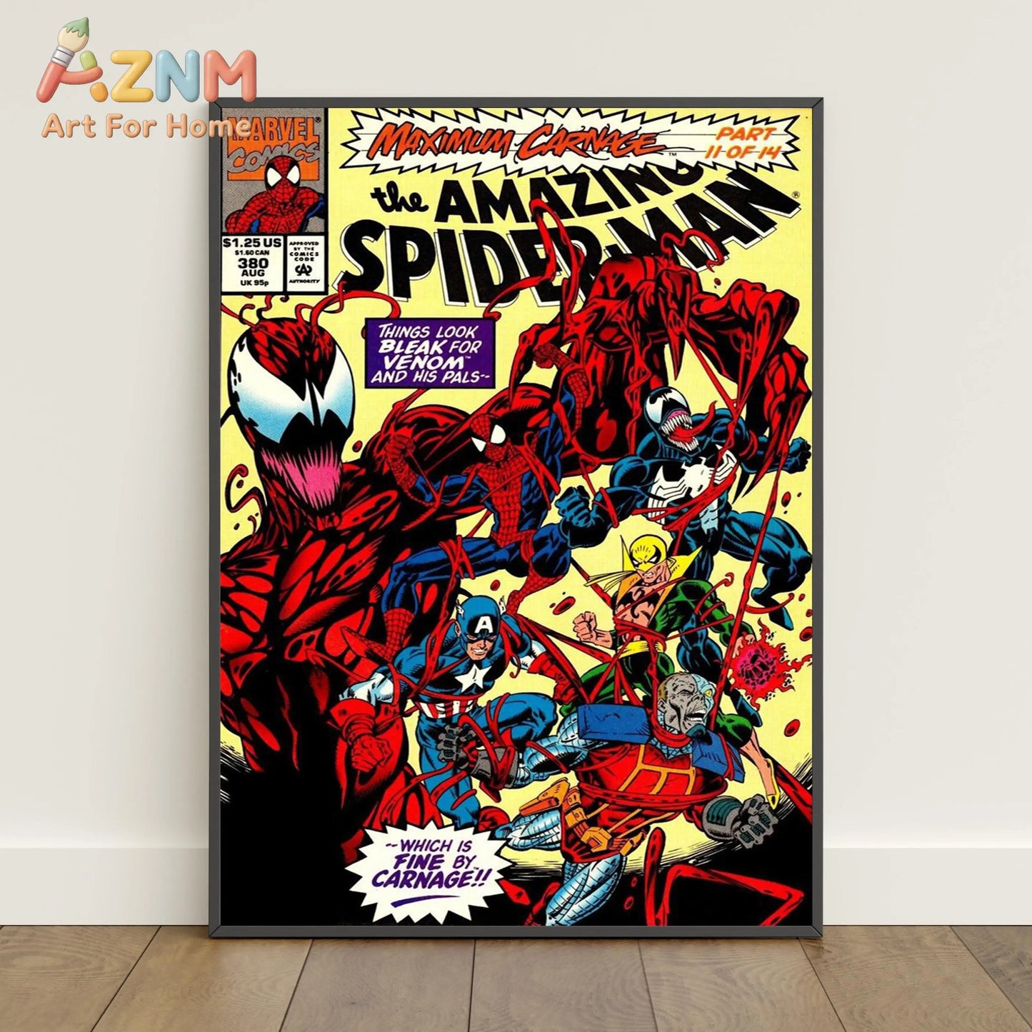 Spider-Man Comic Book Poster Peter Parker Canvas Print