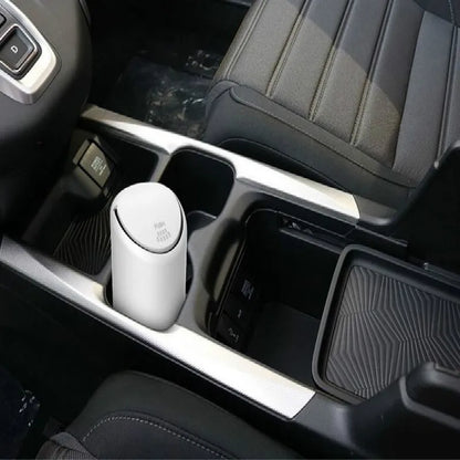 Car Trash Can – Mini Silicone Garbage Bin with Rolling Cover