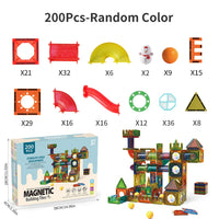 Magnetic Tiles Building Blocks – 3D STEM Marble Run