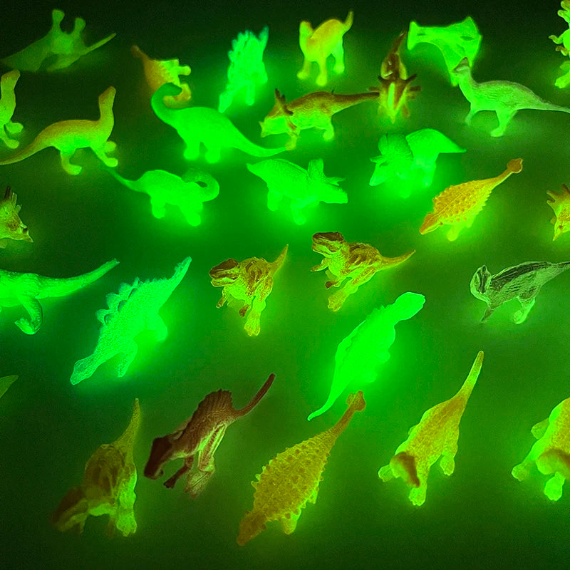 Glow in the Dark Dinosaur Toys 13/16PCS Mini Dino Set