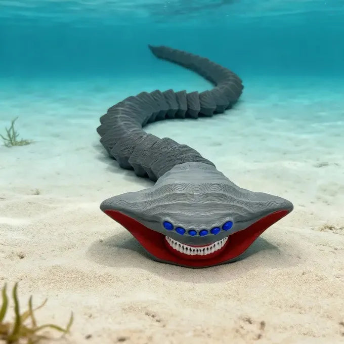 Deep Sea Monster Figure 3D Printed Movable Action Toy