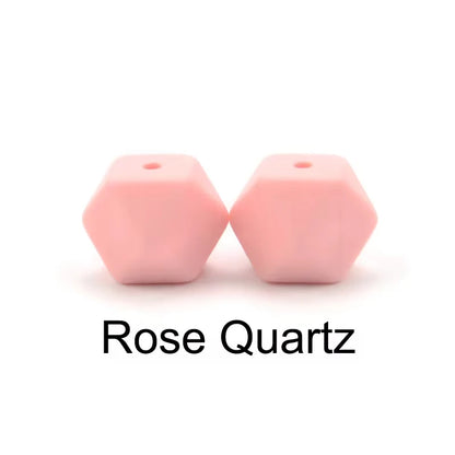 Silicone Hexagon Beads 10pcs Food Grade DIY Jewelry Making