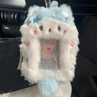 A cute and practical accessory for carrying and displaying favorite photo cards.