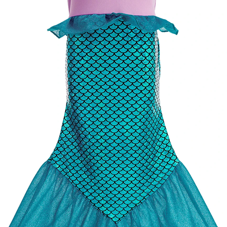 Girls Princess Dress Elsa Anna Kids Cosplay Costume