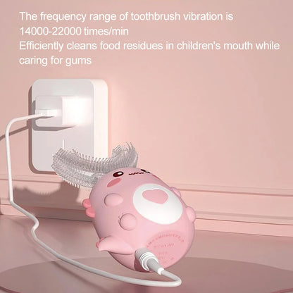 Kids U-Shaped Electric Toothbrush Rechargeable Sonic Brush