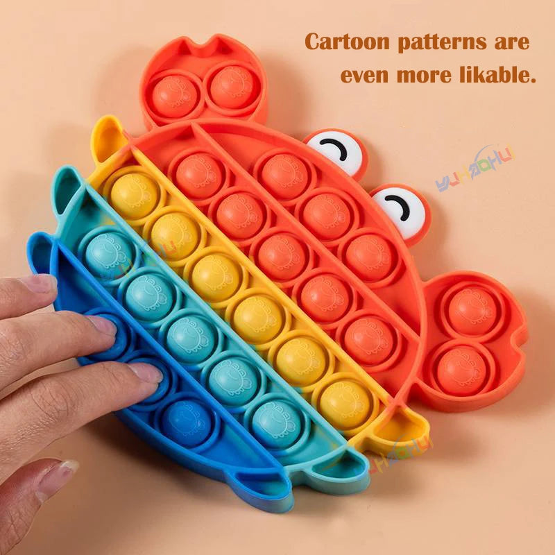 Rainbow Pop It Fidget Toy for Stress Relief & Sensory Play